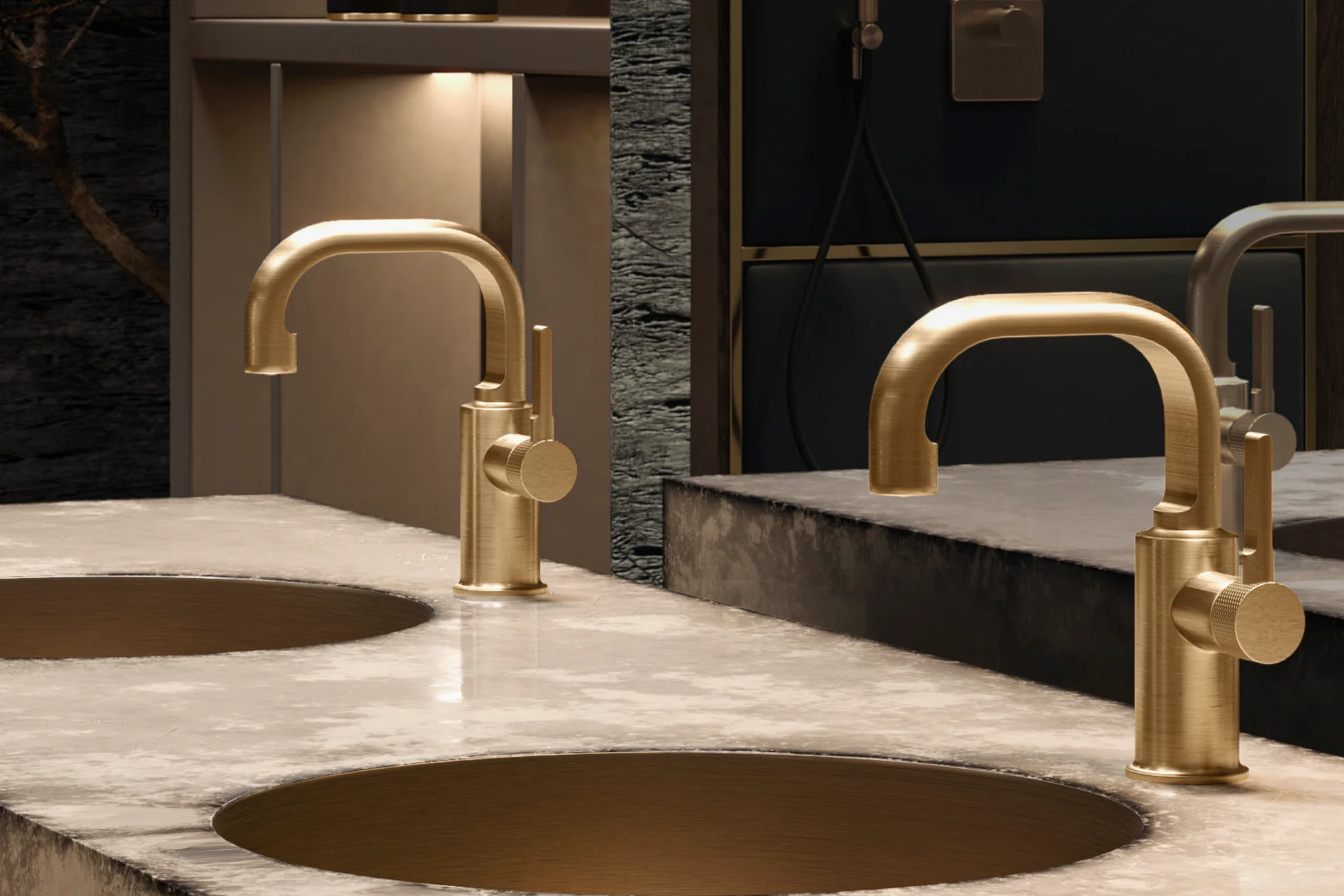 Bathroom ware and brass tapware