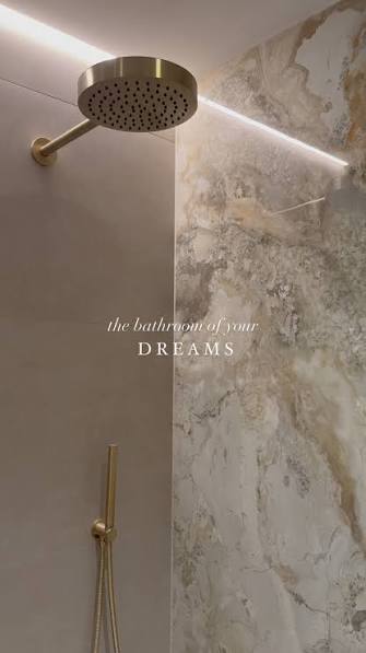 Stone and marble shower